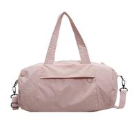 ESTCNK Travel Fitness Bag For Women Nylon Shoulder Gym Bag With Large Capacity Handbag Suitable for Various Occasion, Pink