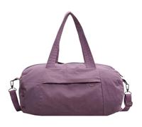 ESTCNK Travel Fitness Bag For Women Nylon Shoulder Gym Bag With Large Capacity Handbag Suitable for Various Occasion, Purple