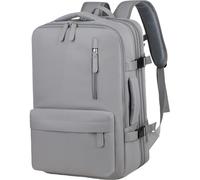 ESTCNK Travel Laptop Backpack for Women Men Casual Work Bag College Laptop Backpack, Grey