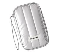 ESTCNK Waterproof card holder - Simple and elegant wallet - Portable wallet - Coin purse - For everyday use, Silver