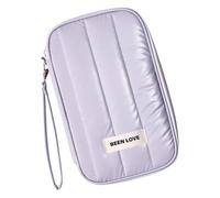 ESTCNK Waterproof Card Holder Simple Elegant Wallet Portable Coin Purse Coin Holder Storage Bag for Daily, purple