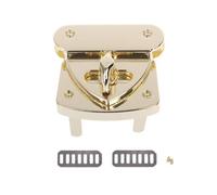 ESTDKMNOS Closures Metal Bag Turn Lock Clasp, Metal Twist Lock Clasp Hardware Accessory for DIY Handbags Multicolor 3.5x3x3cm(Lgd)