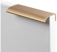 ESTDKMNOS Hidden Kitchen Cupboard Edge Pulls， Cabinet Handles Gold Aluminum Alloy 2 Pcs 80-500mm(Length 116mm)