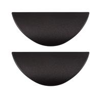 ESTDKMNOS Hidden Kitchen Cupboard Edge Pulls， Edge Finger Pull 2pc Multicolor Self-Adhesive Invisible Drawer Knobs Sliding Glass Door ABS(Black)