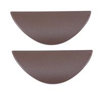 ESTDKMNOS Hidden Kitchen Cupboard Edge Pulls， Edge Finger Pull 2pc Multicolor Self-Adhesive Invisible Drawer Knobs Sliding Glass Door ABS(Brown)