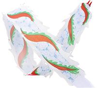 ESTDKMNOS Ribbon with Dragon， Dancing Dragon Exercise Ribbon Float For Outdoor Lawn Patio Beach Multicolor 6m-10m(B,6m/19.7ft)