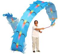 ESTDKMNOS Ribbon with Dragon， Multicolor Dancing Dragon Ribbon Streamers 8-10m(B,10m/32.8ft)