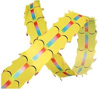 ESTDKMNOS Ribbon with Dragon， Multicolor Dancing Dragon Ribbon Streamers 8-10m(C,8m/26.2ft)