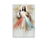ESTE Christianity Jesus Divine Mercy Watercolor Style Poster Decorative Painting Canvas Modern Art Picture 24x36inch(60x90cm)