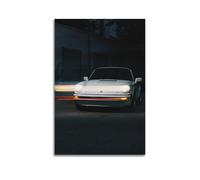 ESTE Classic Sports Car 911 964 White Racing Car Decorative Painting Canvas Modern Art Picture 20x30inch(50x75cm)