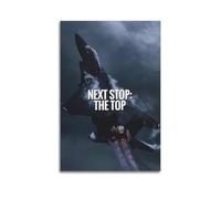 ESTE Motivational Fighter Jet Poster Next Stop The Top Decorative Painting Canvas Wall Artworks Picture 20x30inch(50x75cm)