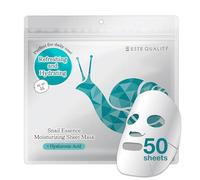 ESTE QUALITY Snail Mucin Sheet Mask - Hydrating Facial Mask with Snail Secretion Filtrate - 50 Sheets | Made in Japan Skincare