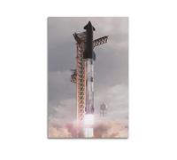 ESTE Starship Rocket Launch SpaceX Poster Decorative Painting Canvas Modern Art Picture 20x30inch(50x75cm)