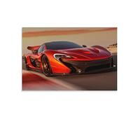 ESTE Supercar Poster for Mclaren P1 Orange Sports Car Racing Poster Decorative Painting Canvas Wall Posters And Art Picture Print Modern Family Bedroom Decor Posters 16x24inch(40x60cm)