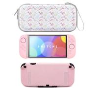 EsteaCovo Carrying Case & Soft Console Cover for Switch 2, Accessory with Thumb Grip Caps | Split Design, EVA Hard Shell & Waterproof Protective , Dockable Protective Full-Body Bundle/Kit for Joy-con