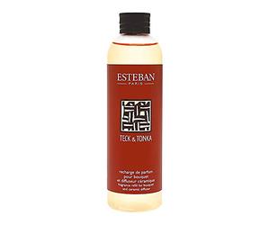Esteban Paris Teck Woody Perfume Refill 250 ml for Bouquet and Ceramic Diffuser, Tonka