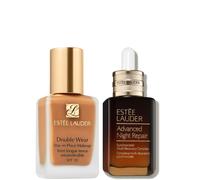 Estee Lauder Double Wear Stay-in-Place Makeup & Advanced Night Repair Serum Bundle (Various Shades) - 1C0 Shell