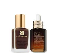 Estee Lauder Double Wear Stay-in-Place Makeup & Advanced Night Repair Serum Bundle (Various Shades) - 9N1 Ebony