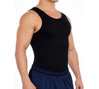 Esteem Apparel New Mens Compression Shirt Slimming Body Shaper Undershirt (Black, 3X-Large)