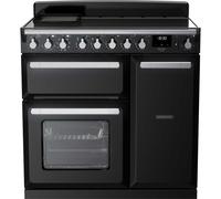 Estel Deluxe ESDL90EIP 90cm Induction Range Cooker - Gloss Black & Chrome
