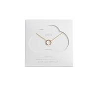 Estella Bartlett 18kt Gold Plated Superstar Necklace - Multi Cubic Zirconia Circle Pendant for Women, Adjustable Chain, Inspirational Jewellery Gift with Card