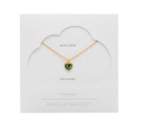Estella Bartlett Abalone Heart Gold Plated Necklace