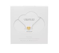 Estella Bartlett Birds and Heart Necklace - Gold and Silver Plated Dainty Pendant Necklace for Women, Everyday Layering Jewellery Gift