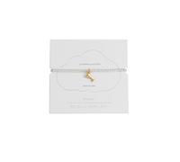 Estella Bartlett 'Congratulations' Sienna Stretch Bracelet - Martini Glass Charm Beaded Bracelet for Women - Silver Plated Jewellery Gift for Her (Gold & Silver Plated)