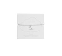 Estella Bartlett 'Congratulations' Sienna Stretch Bracelet - Martini Glass Charm Beaded Bracelet for Women - Silver Plated Jewellery Gift for Her