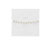 Estella Bartlett Daisy Chain Amelia Slider Bracelet - Silver & Gold Plated Floral Bracelet for Women, Two Tone Dainty Chain Jewellery, Adjustable Gift for Her