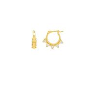 Estella Bartlett Gold Plated CZ Spike Hoop Earring