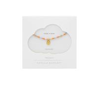 Estella Bartlett Gold Plated Orange And Blue Miyuki Coin Necklace