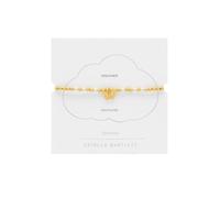 Estella Bartlett Gold Plated Pearl And Butterfly Stretch Sienna Bracelet