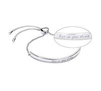 Estella Bartlett Live As You Dream Bangle Silver Plated
