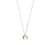 Estella Bartlett 'She Believed She Could So She Did' Wing Necklace for Women - Silver & Gold Plated Two Tone Pendant Necklace - Delicate Everyday Jewellery Gift for Her