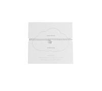 Estella Bartlett 'Shine Bright' CZ Star Sienna Stretch Bracelet (Silver Plated)