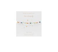 Estella Bartlett Wellness Gemstone Bracelet - Gold Plated Beaded Bracelet for Women, Adjustable Dainty Everyday Jewellery Gift for Her (Mixed Gemstone)