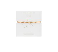 Estella Bartlett Wellness Gemstone Bracelet - Gold Plated Beaded Bracelet for Women, Adjustable Dainty Everyday Jewellery Gift for Her (Carnelian)