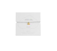 Estella Bartlett 'Wonderful Things Are Going To Happen' Sienna Stretch Bracelet - Rainbow Charm Beaded Bracelet for Women - Silver Plated Jewellery Gift For Her (Gold & Silver Plated)