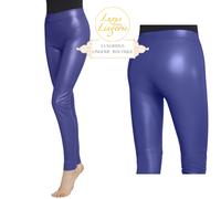 Estella Leggings By Wolford 40 M Blue Ray Faux Leather Pants Glossy