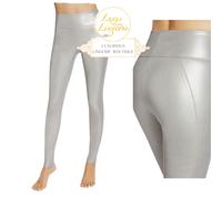 Estelle Shine Leggings Wolford 34 Silver Vegan Leather Imitation Silver Gloss