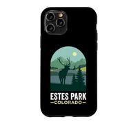 Estes Park Colorado Bull Elk Forest Mountain Silhouette Case for iPhone 11 Pro