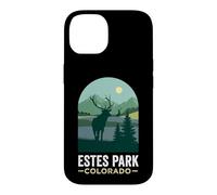 Estes Park Colorado Bull Elk Forest Mountain Silhouette Case for iPhone 14