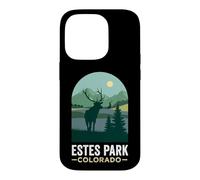 Estes Park Colorado Bull Elk Forest Mountain Silhouette Case for iPhone 14 Pro