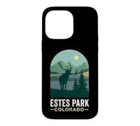 Estes Park Colorado Bull Elk Forest Mountain Silhouette Case for iPhone 14 Pro Max
