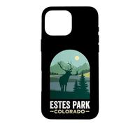 Estes Park Colorado Bull Elk Forest Mountain Silhouette Case for iPhone 16 Pro Max