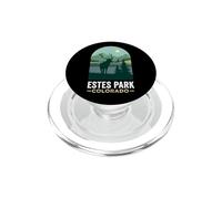 Estes Park Colorado Bull Elk Forest Mountain Silhouette PopSockets PopGrip for MagSafe