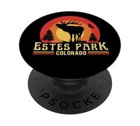 Estes Park Colorado Elk Vintage Sunset PopSockets Adhesive PopGrip