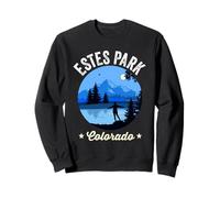 Estes Park Colorado Retro Mountain Lake Hiking Nature Sweatshirt
