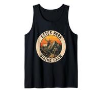 Estes Park Hiking Crew Hiker Squad Matching Group Gift Retro Tank Top